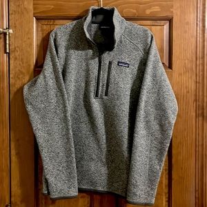 Patagonia better sweater quarter zip, size large